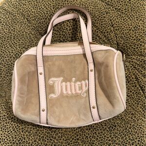 Juicy Couture Pink and Tan Tote Bag with Signature Style
